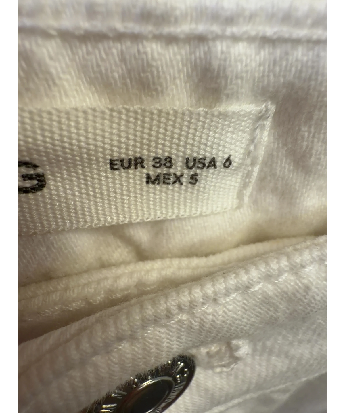 MANGO White Danila, size UK 10 — care label
