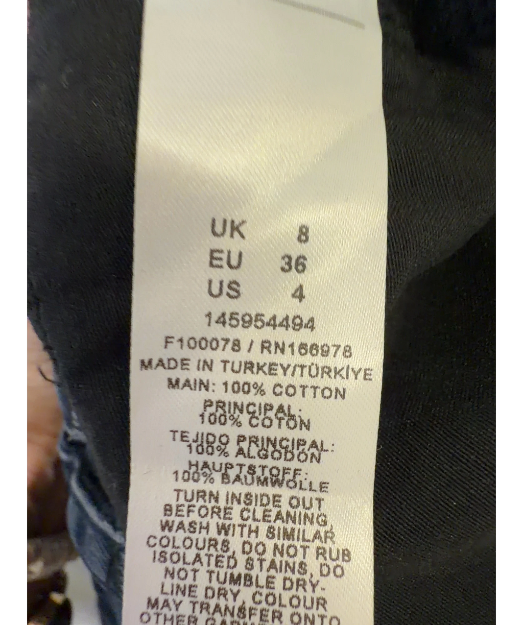 ARRANGE Blue Colour, size UK 8 — label