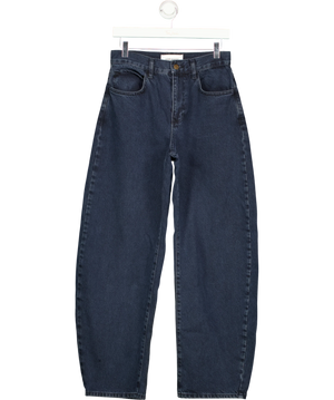 Arrange Blue And Grey Barrel Leg Jeans UK 8