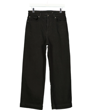 Jigsaw Tyne Wide Leg Cropped Jean Black W28