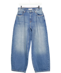 WAT. THE BRAND Blue The Blake Barrel Jean, size UK 10 — front