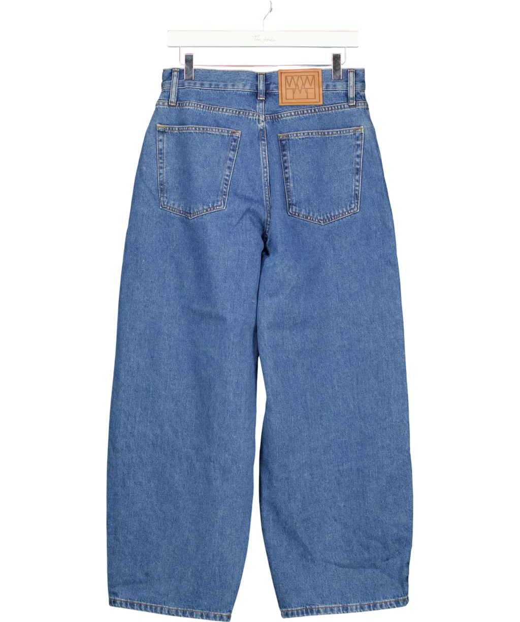 WAT. THE BRAND Blue The Blake Barrel Jean, size UK 10 — back