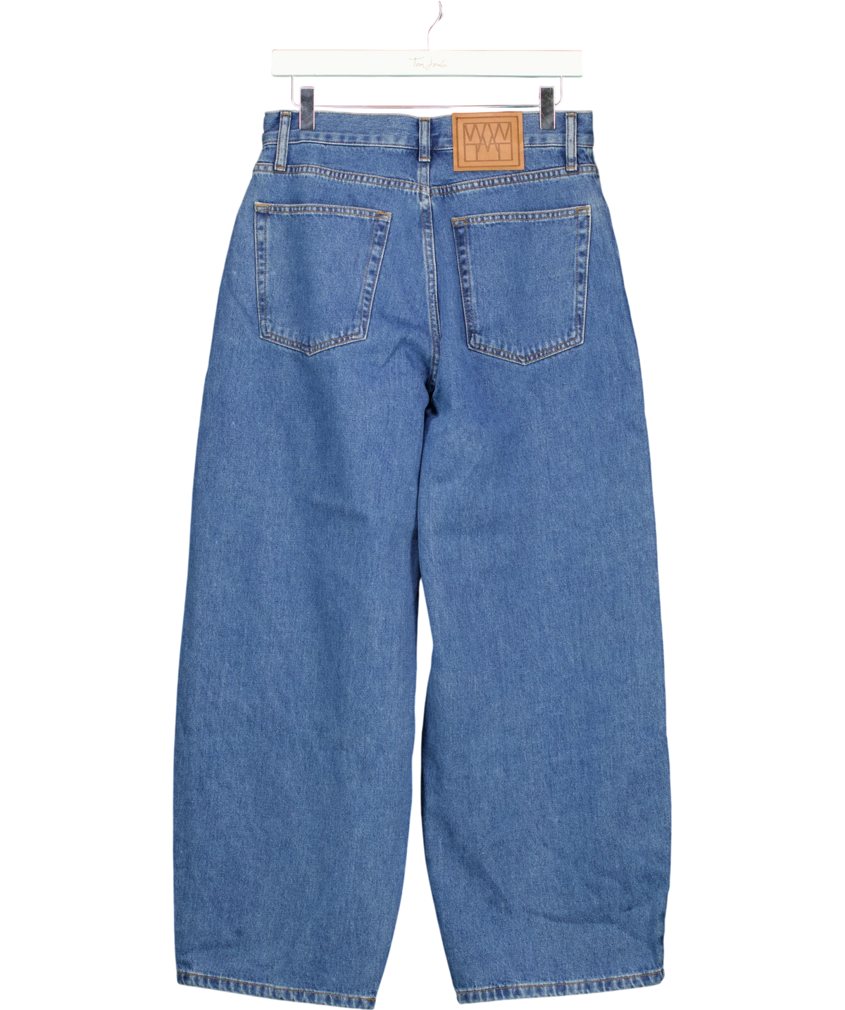 WAT. THE BRAND Blue The Blake Barrel Jean, size UK 10 — back