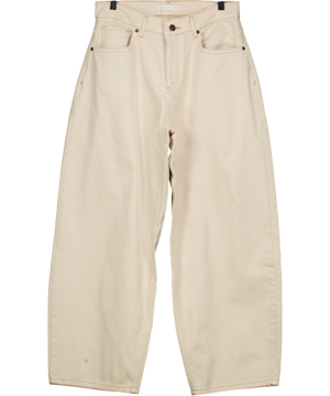 Wat. The Brand The Blake Barrel Jean Beige and Brown UK 10
