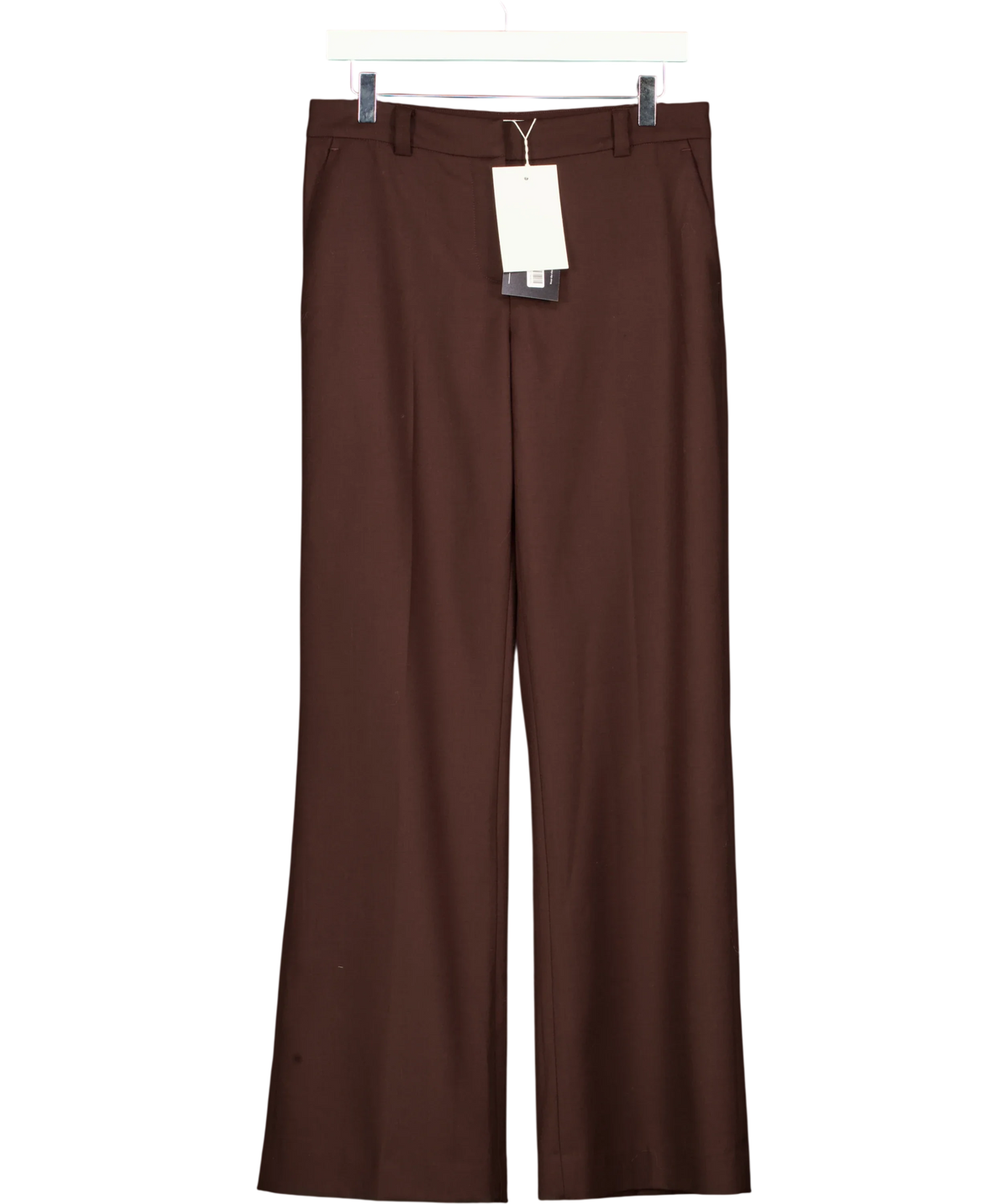 Sézane Brown Herri Troutser, size UK 10 — front