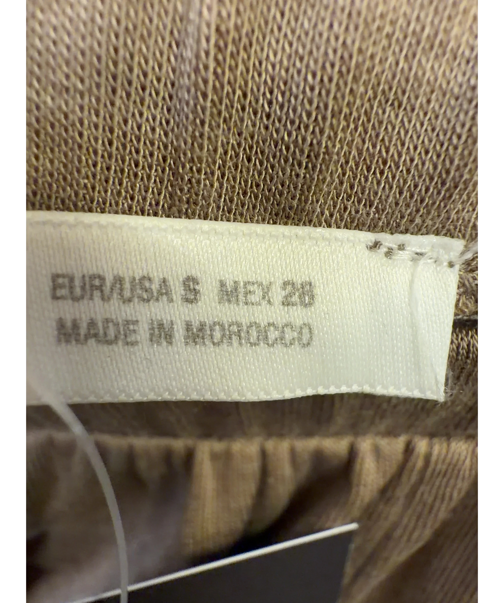 ZARA Brown Colour, size UK S — care label