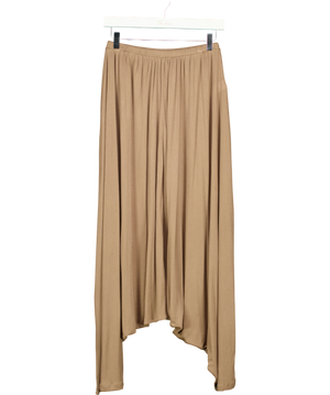 Zara Brown Pleated Skirt UK S