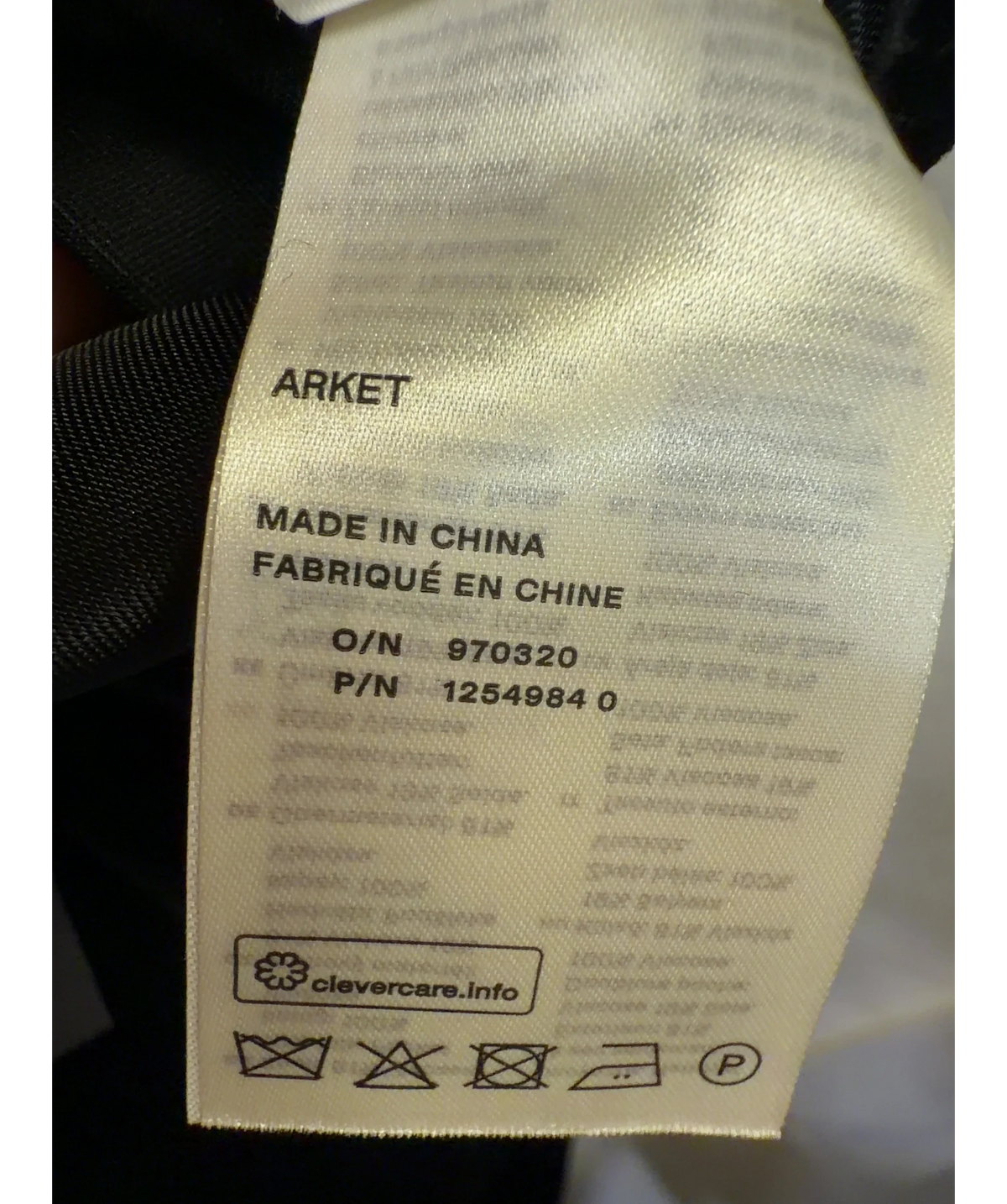 ARKET Black Colour, size UK 8 — detail