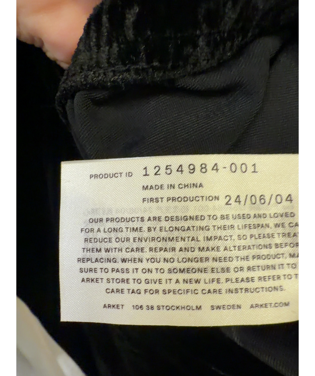ARKET Black Colour, size UK 8 — label