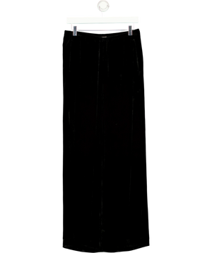 Arket Black Velvet Trousers UK 8