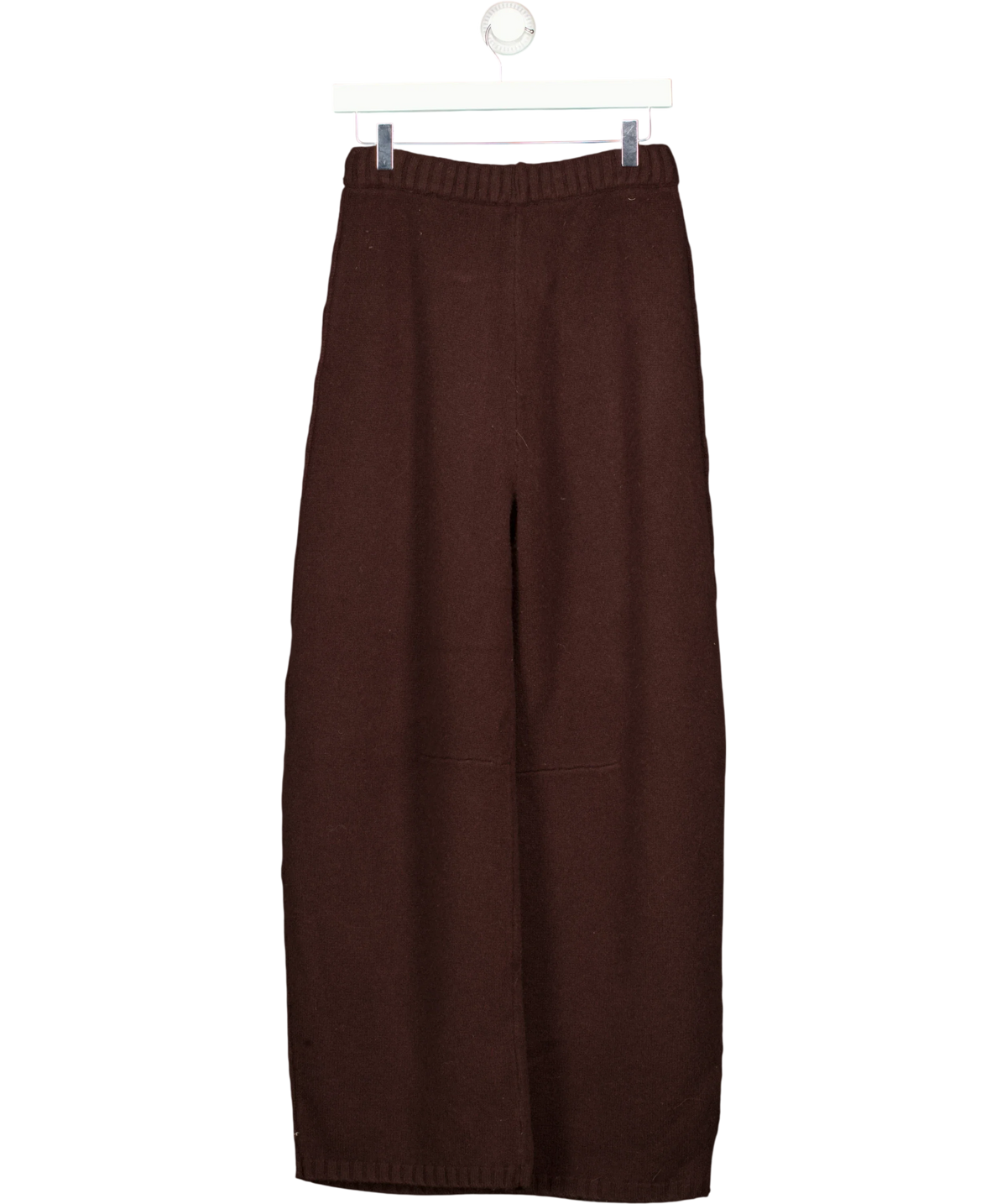DISSH Brown merino wool knit trousers, size UK S — back