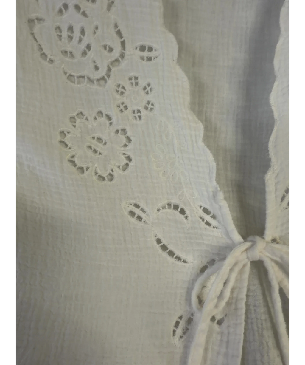 H&M White AnamariaPW Blouse, size UK S — detail