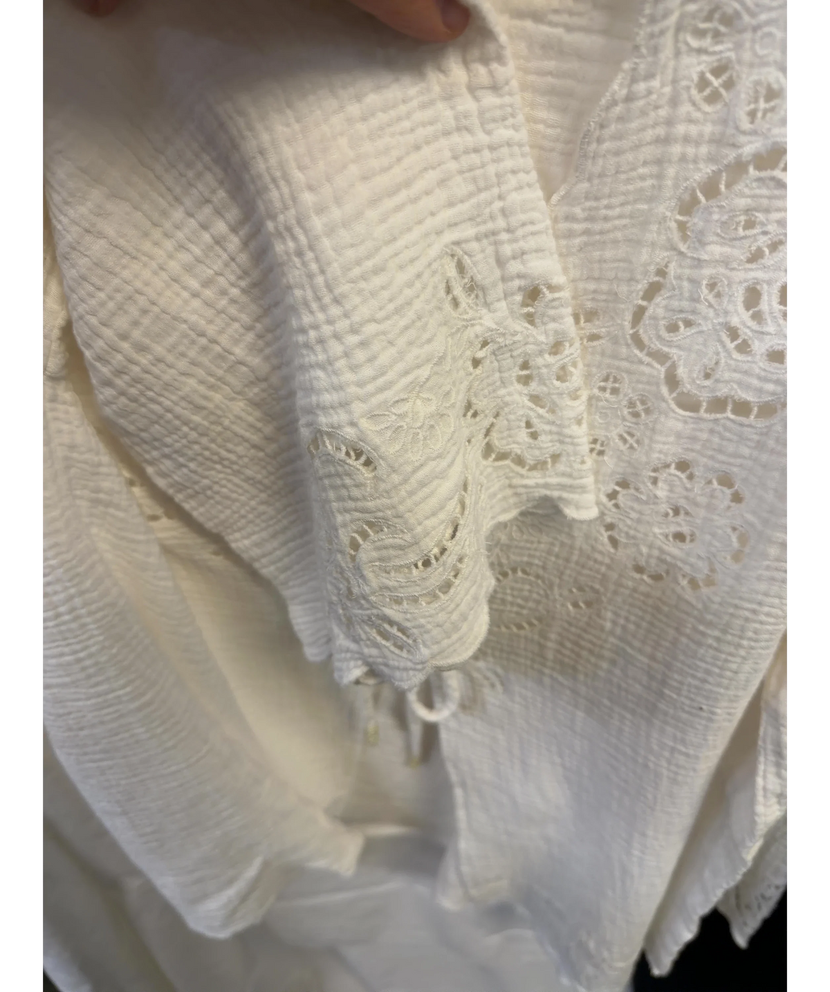 H&M White AnamariaPW Blouse, size UK S — label