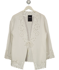 H&M White AnamariaPW Blouse, size UK S — front