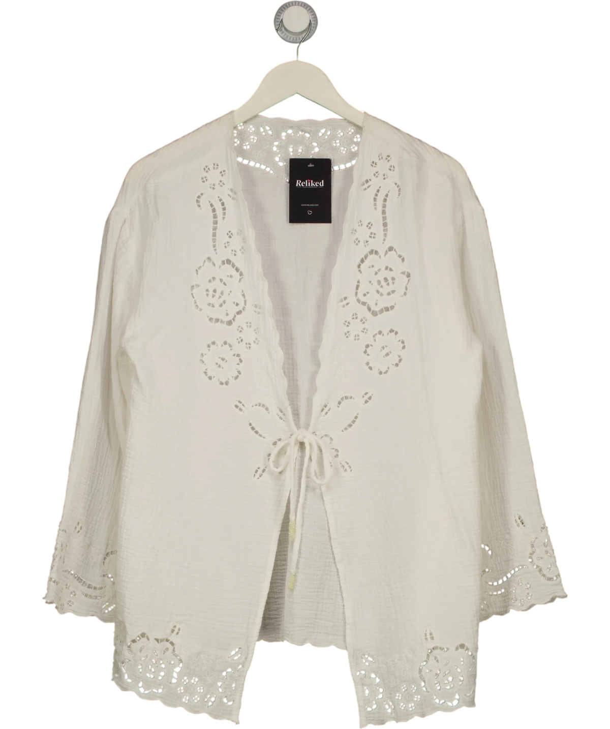 H&M White AnamariaPW Blouse, size UK S — front