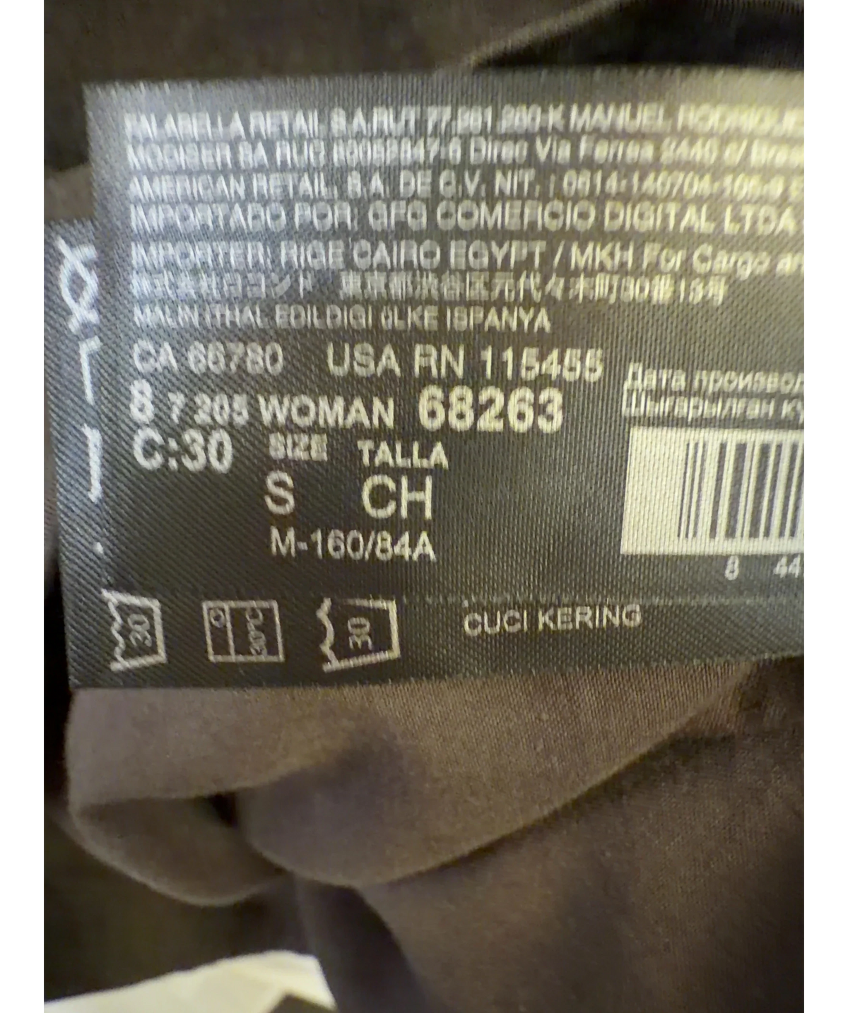 MANGO Brown Colour, size UK S — label