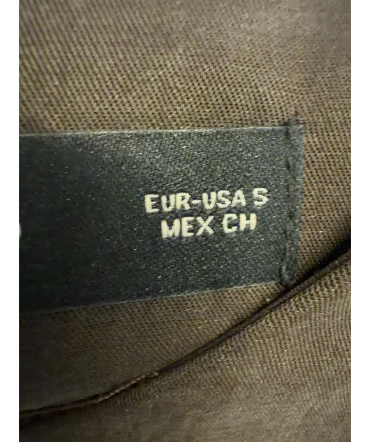 MANGO Brown Colour, size UK S — care label
