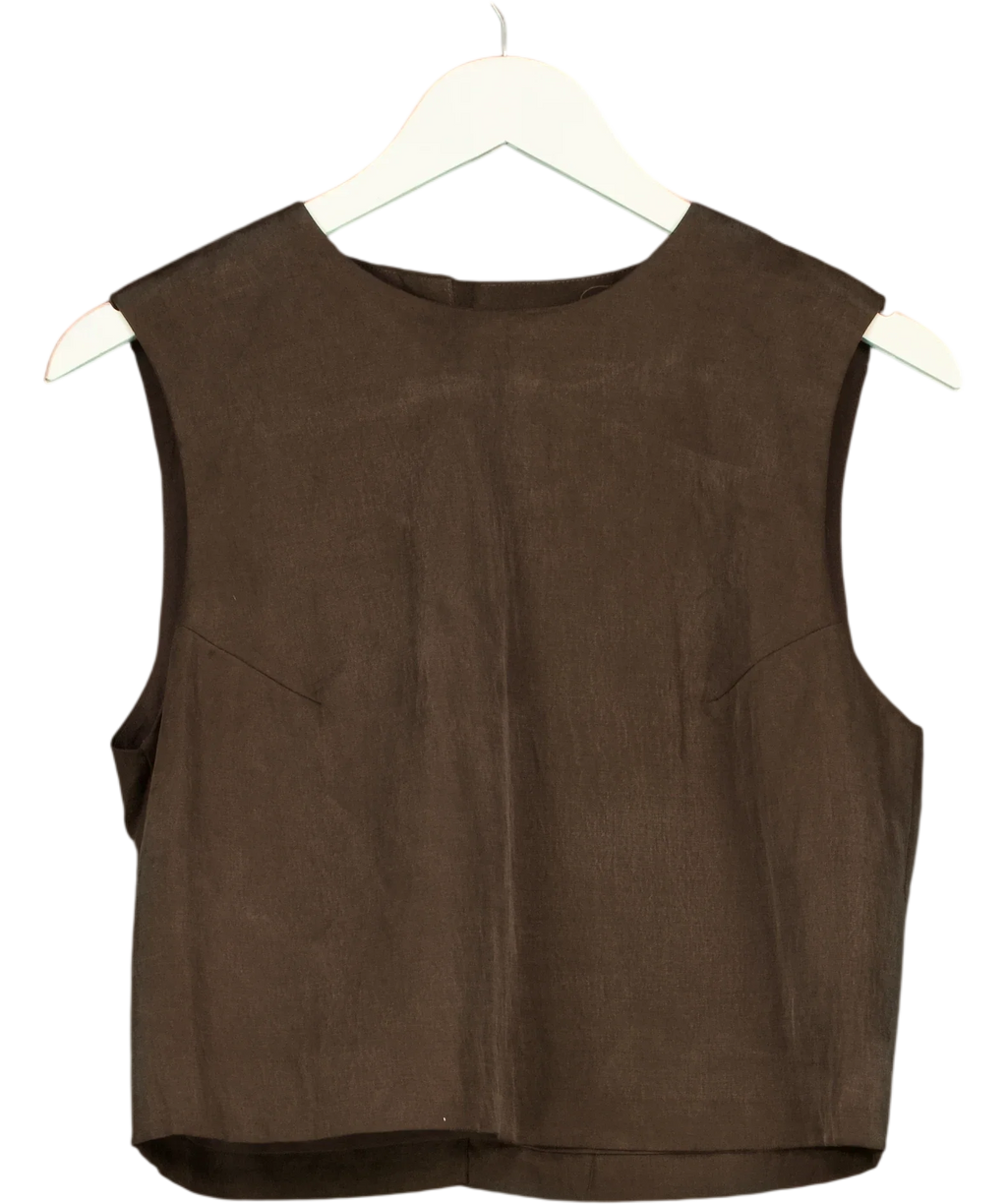 MANGO Brown Colour, size UK S — front