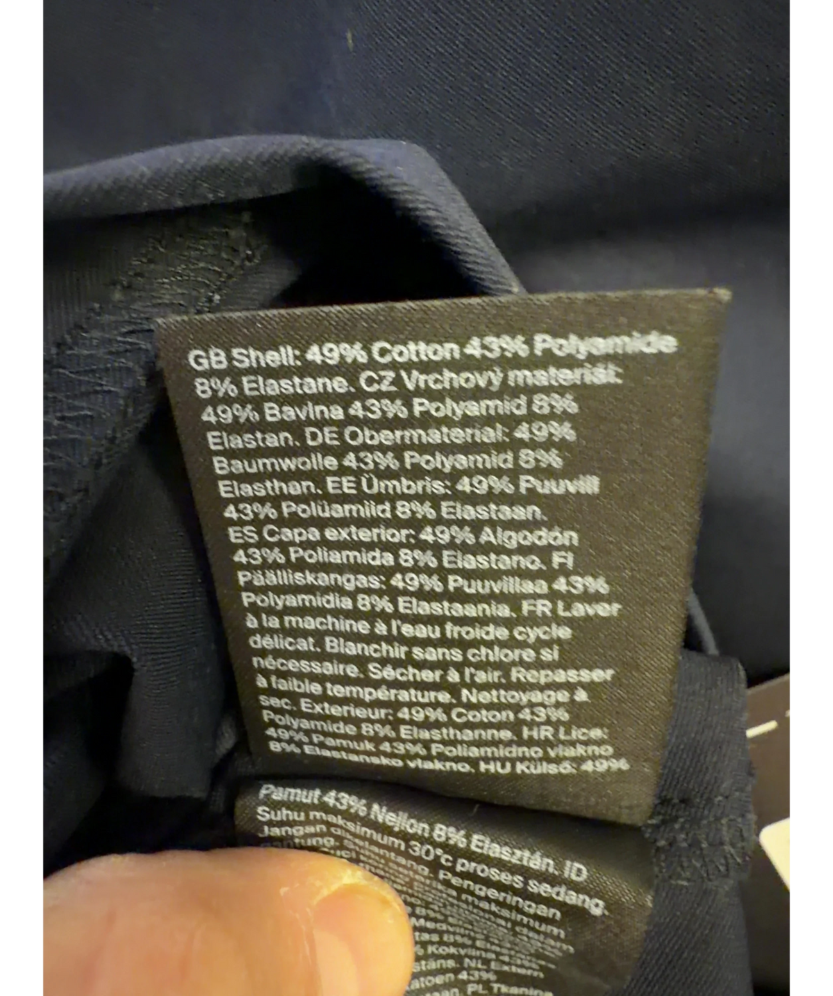 cos navy Colour, size UK S — label