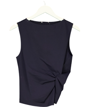 Cos Blue Side Knot Top Uk S