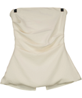 ARITZIA White Lilou Tube Top - Crepette™, size UK XS — front