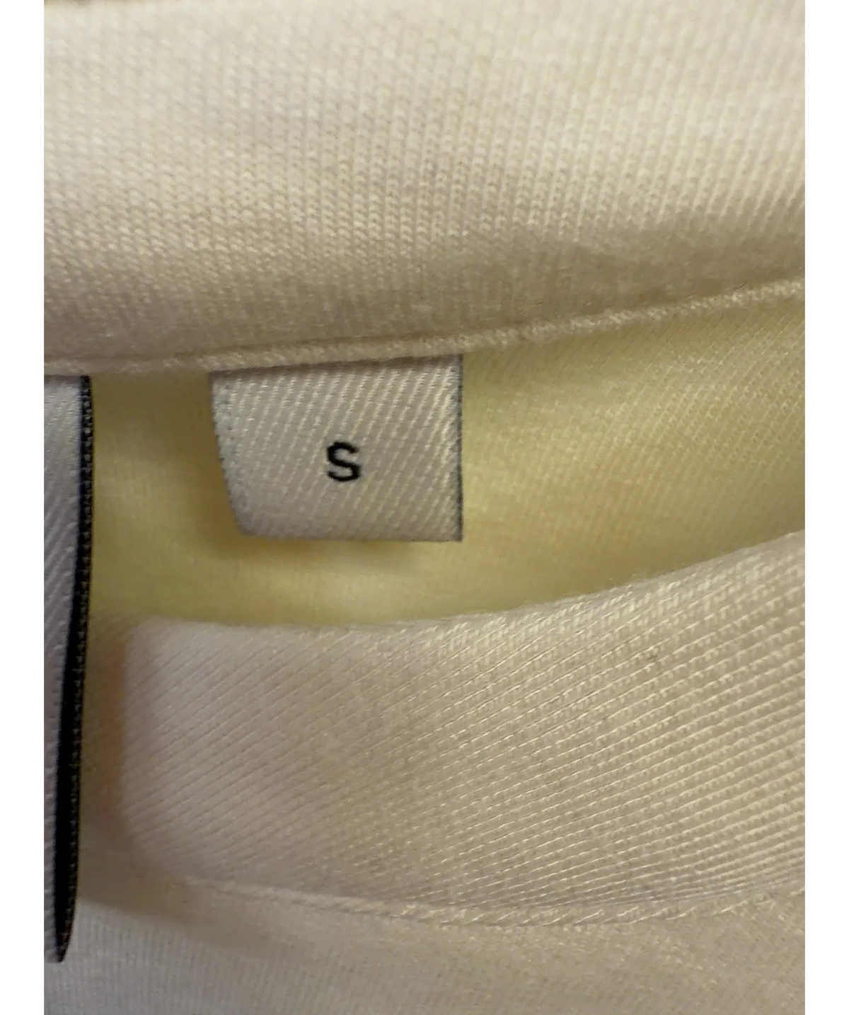 Varley Cream Simmons Half-Zip Tank Top, size UK S — care label