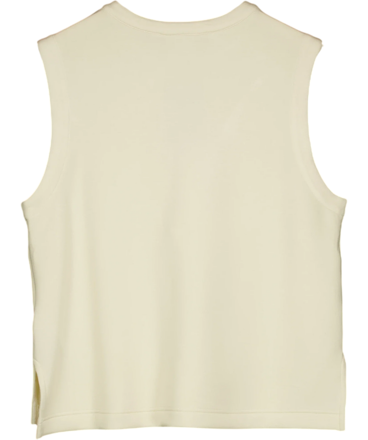Varley Cream Simmons Half-Zip Tank Top, size UK S — back