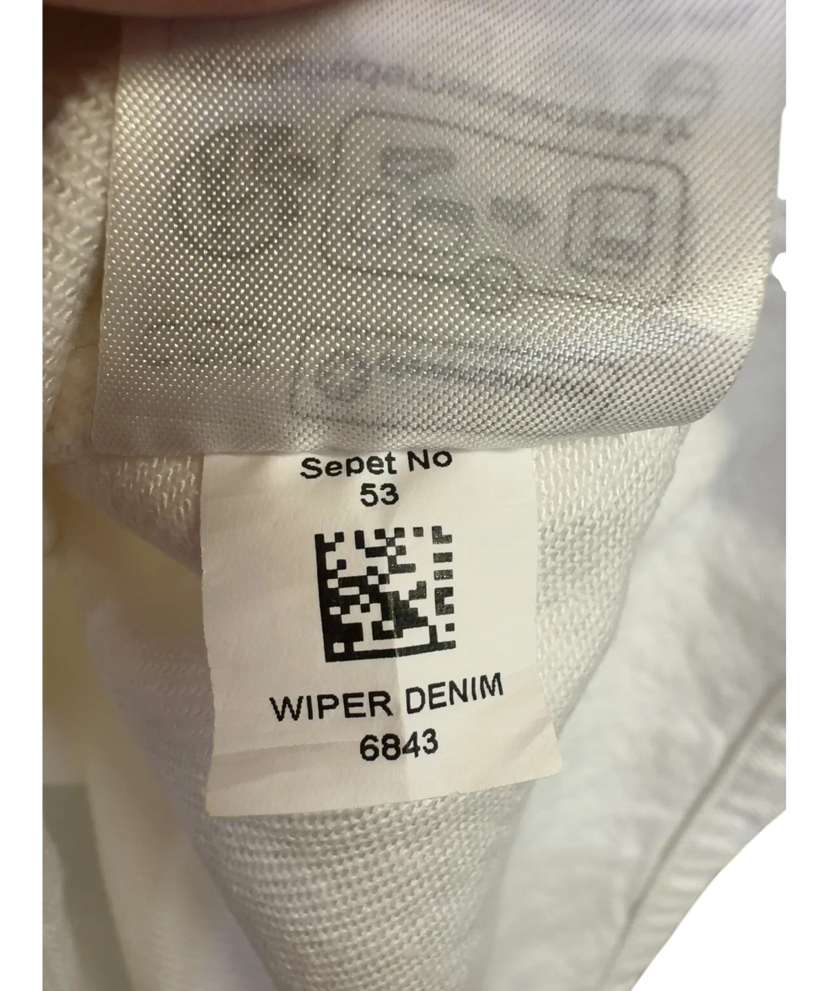 cos White Colour, size UK 8 — fabric detail