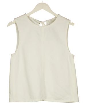 COS White Back Tie Tank Top UK 8