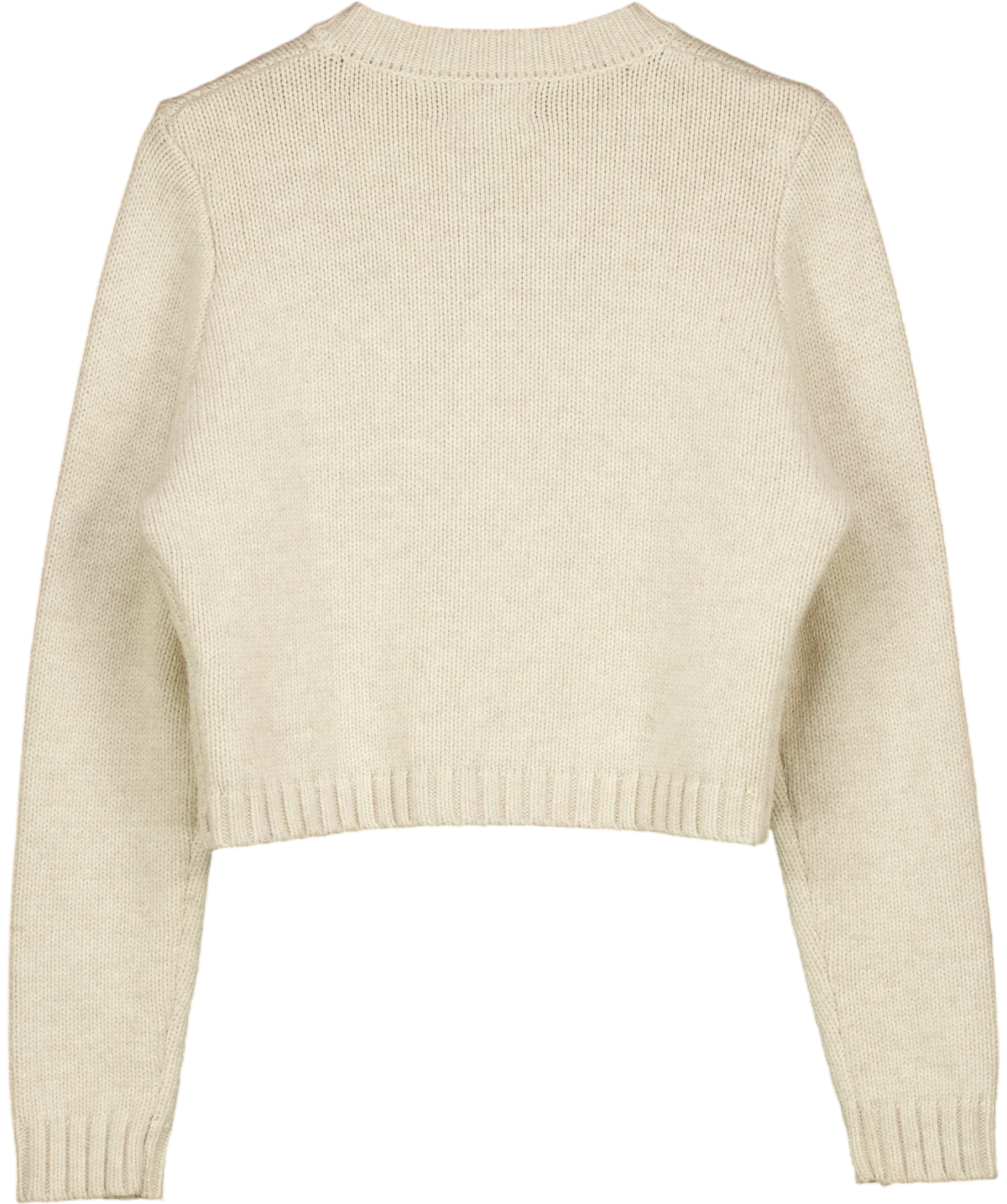 DISSH Beige wool-blend crew neck cardigan, size UK S — back
