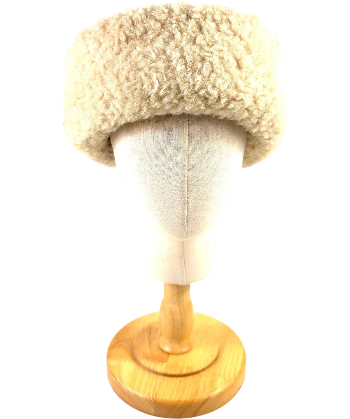 ARKET Beige Pile Hat — front