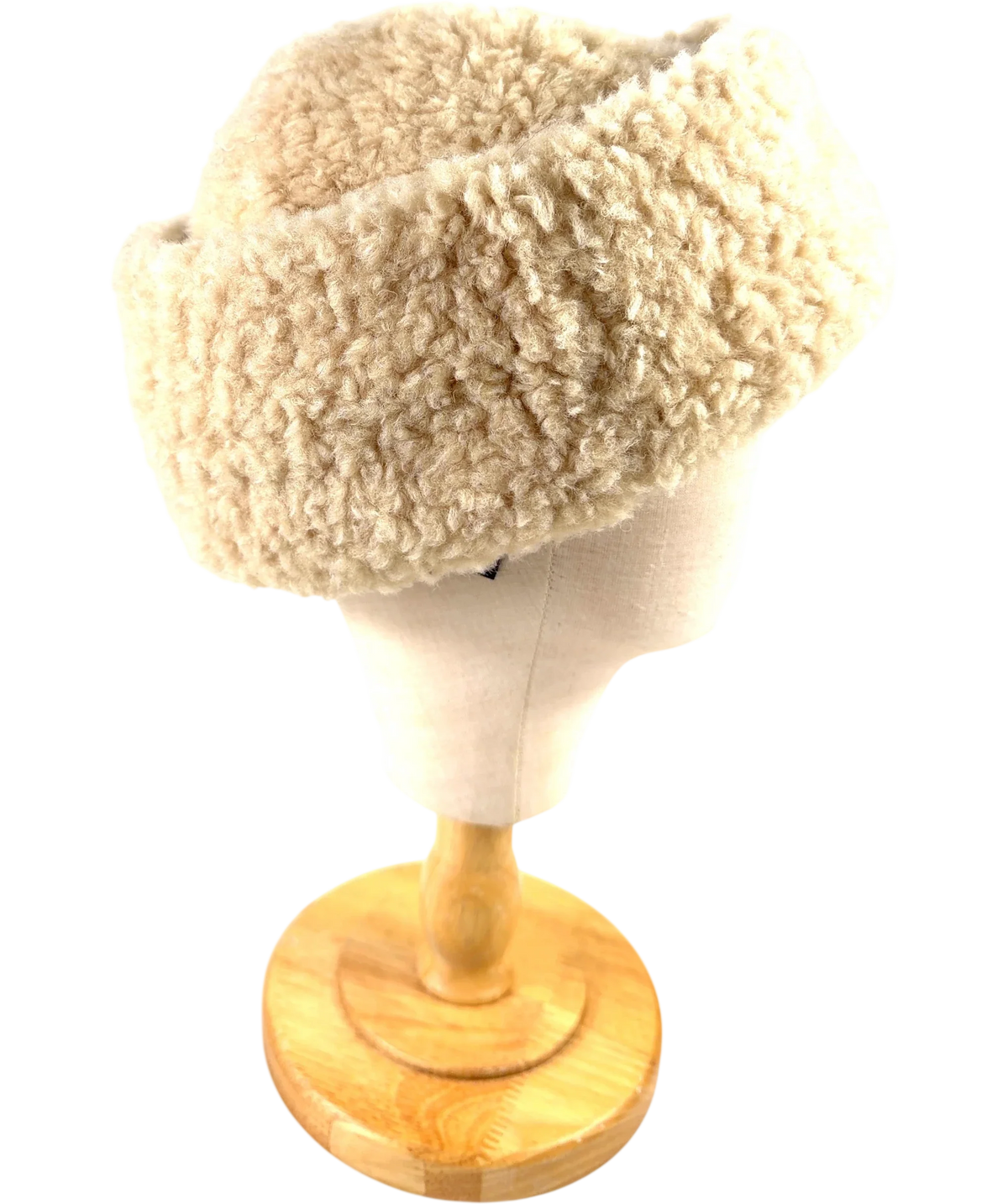 ARKET Beige Pile Hat — back