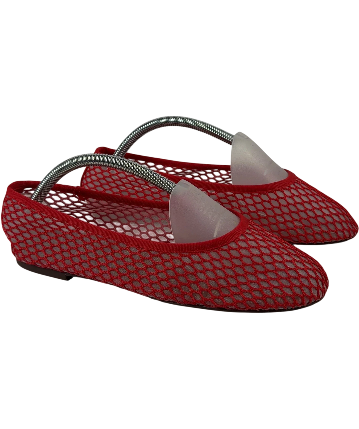 Next Red Forever Comfort® Round Toe Mesh Ballerina Flats, size UK 6 EU 39 👠 — front
