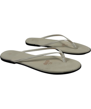 H&M White Thong Strap Sandal UK 6 EU 39