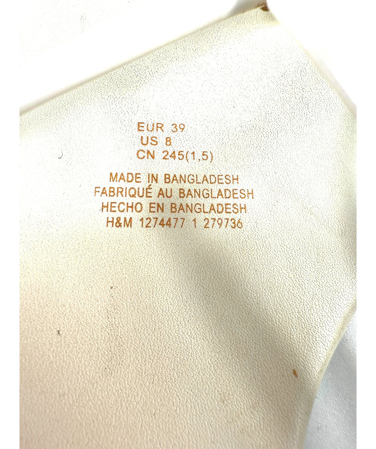 H&M White Colour, size UK 6 EU 39 👠 — additional view
