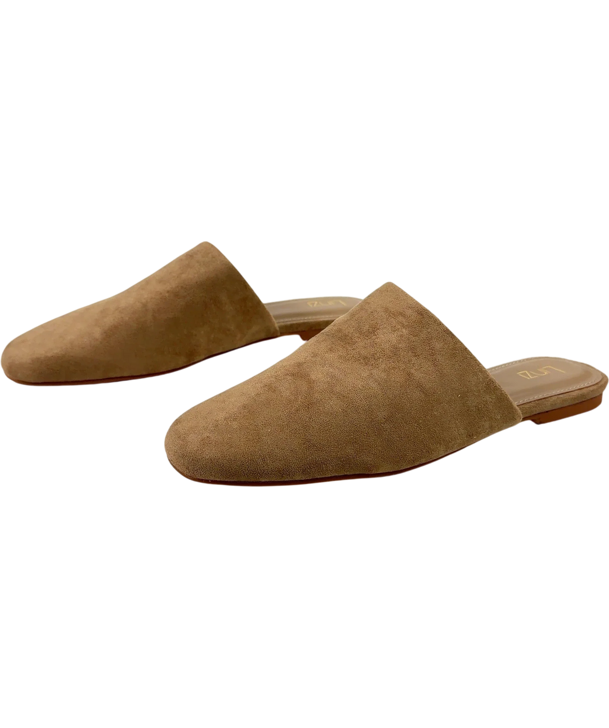 LINZI Beige Blake Beige Faux Suede Mules, size UK 7 EU 40 👠 — label