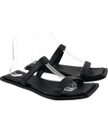 St Agni Black Woven Minimal Slide, size UK 6 EU 39 👠 — front
