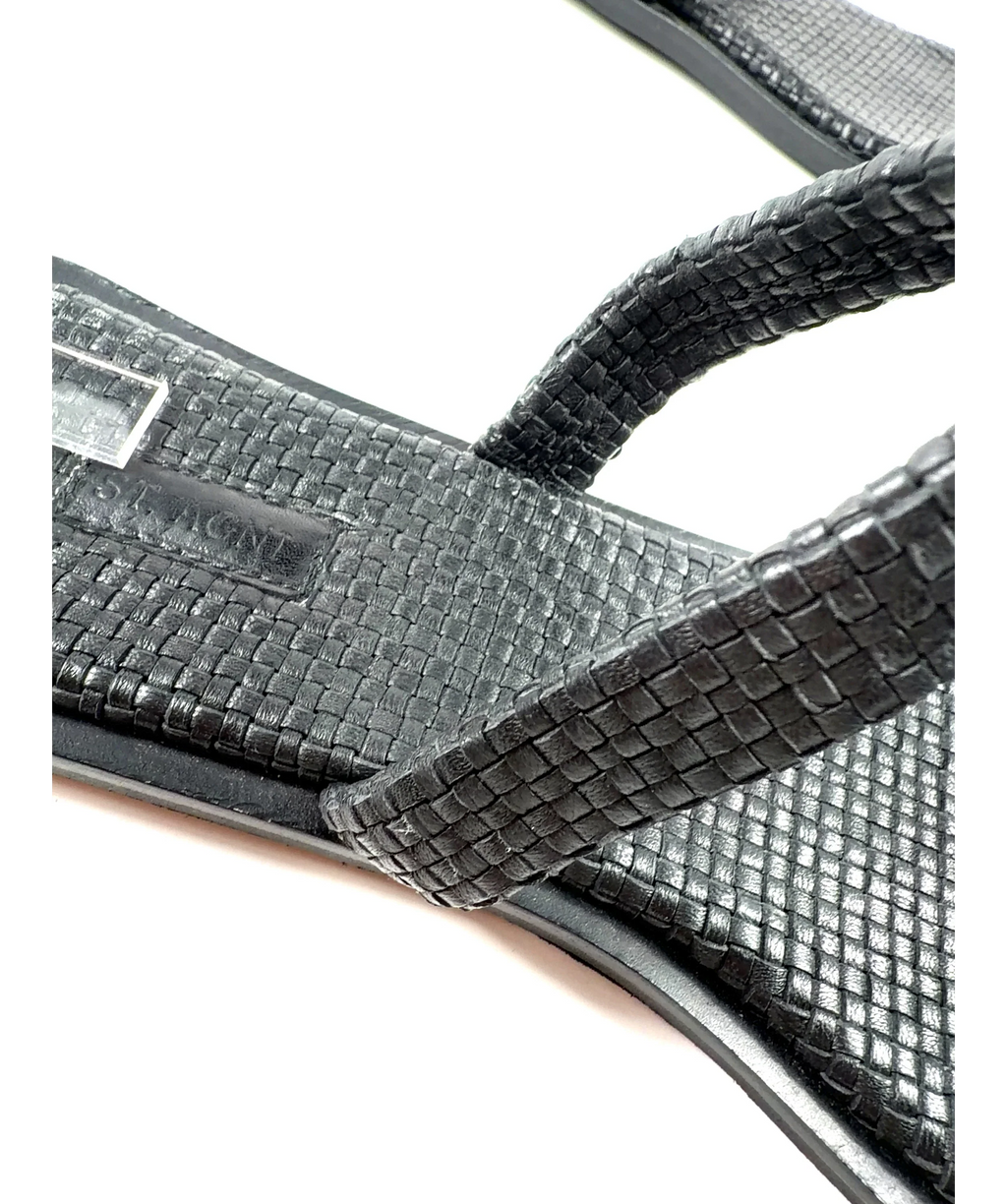 St Agni Black Woven Minimal Slide, size UK 6 EU 39 👠 — additional view