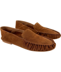 Flattered Brown Bon Bon Suede Loafer, size UK 6 EU 39 👠 — front