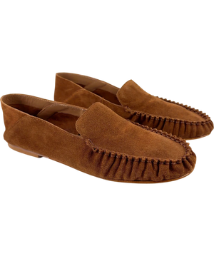 Flattered Bon Bon Suede Loafer Brown UK 6