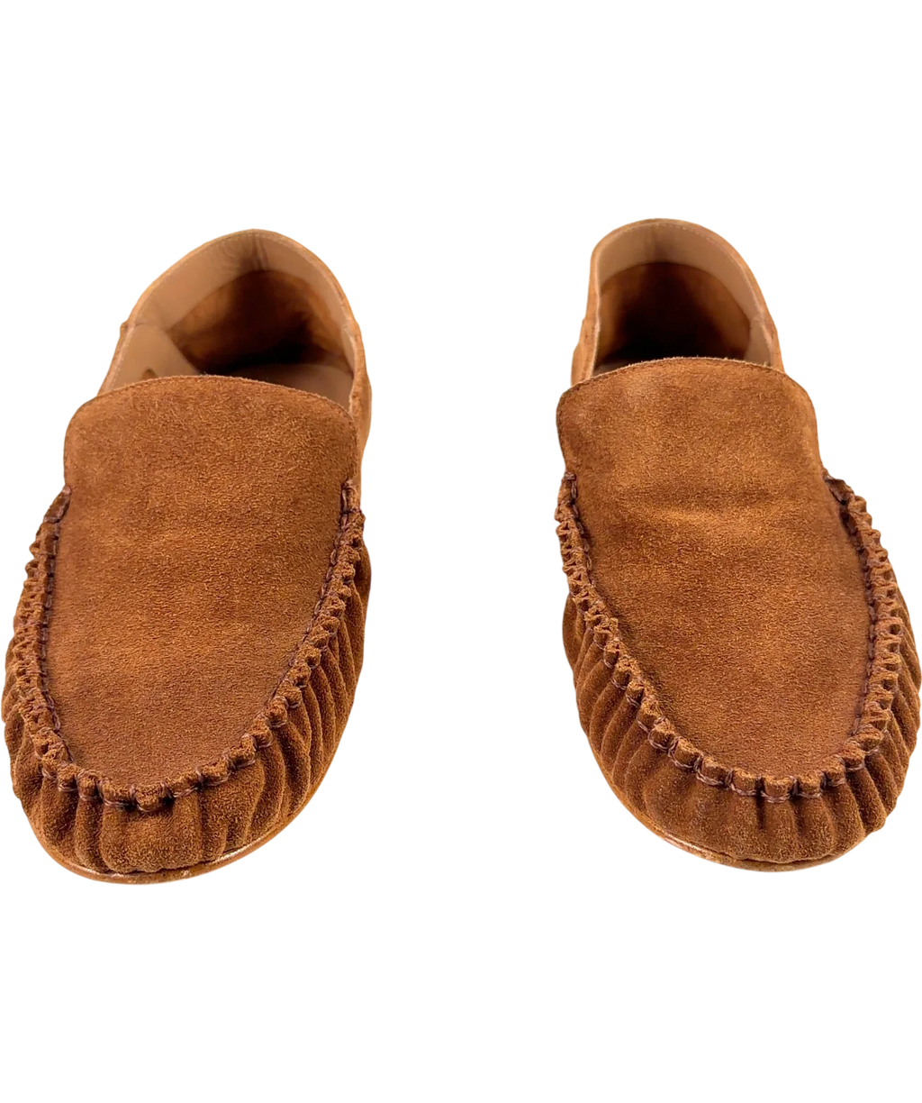 Flattered Brown Bon Bon Suede Loafer, size UK 6 EU 39 👠 — detail