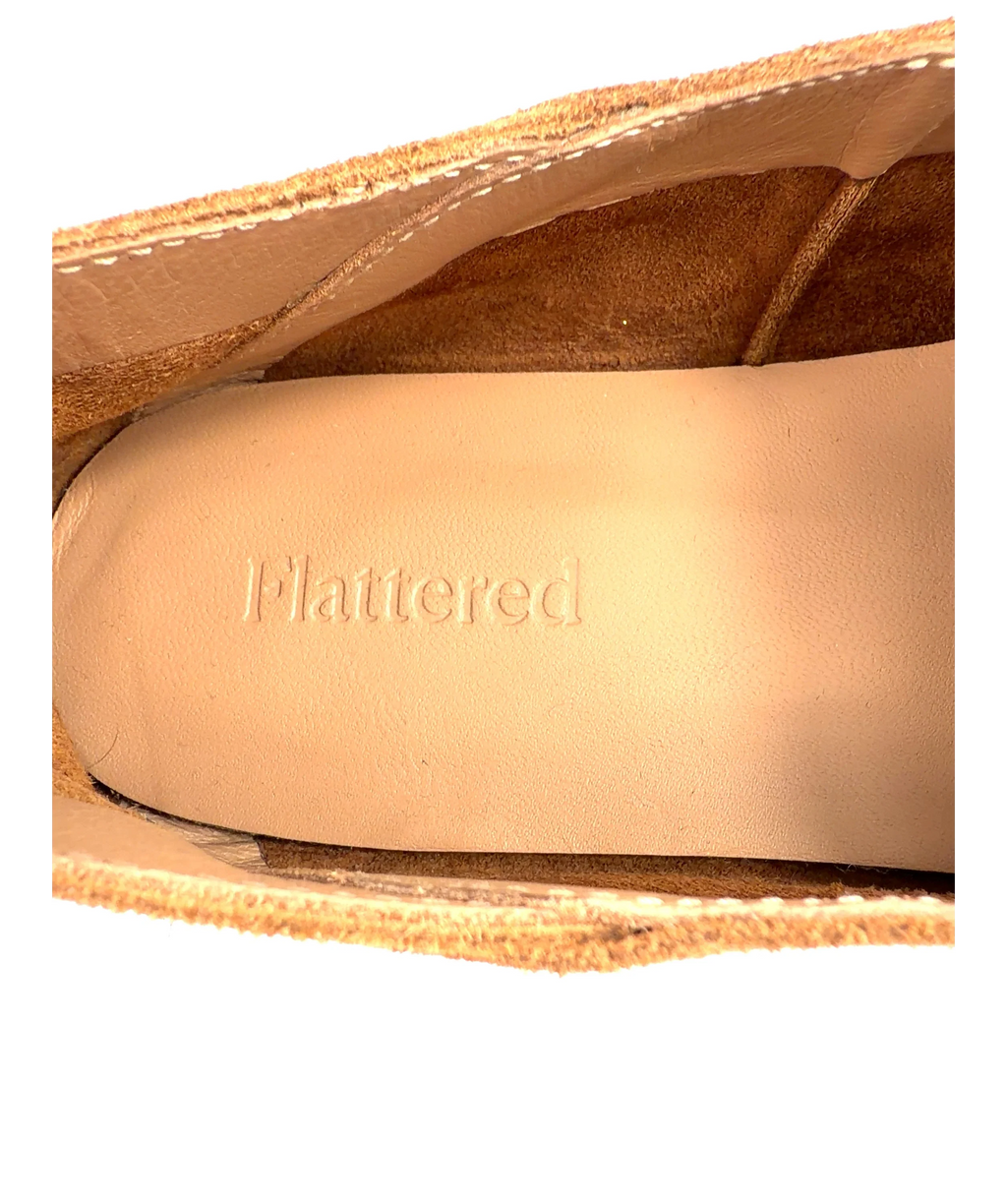 Flattered Brown Bon Bon Suede Loafer, size UK 6 EU 39 👠 — care label