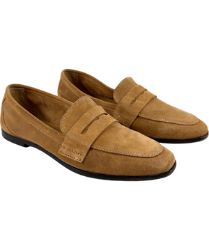 Zara Beige Penny Loafers UK 6.5 EU 40.5