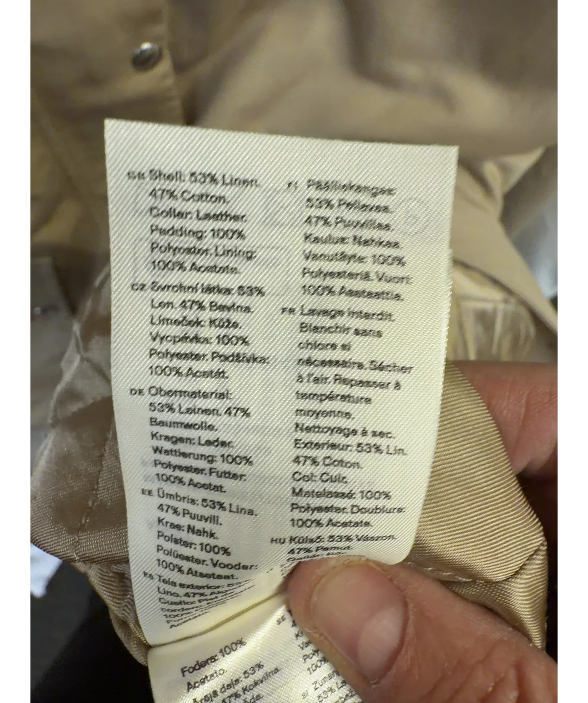 ARKET Beige Colour, size UK 8 — label