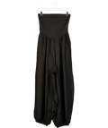 Next Black Jersey Bandeau Balloon Leg Jumpsuit, size UK 8 — front