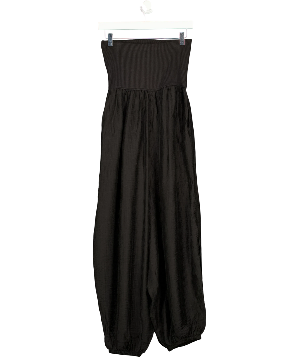 Next Black Jersey Bandeau Balloon Leg Jumpsuit, size UK 8 — back
