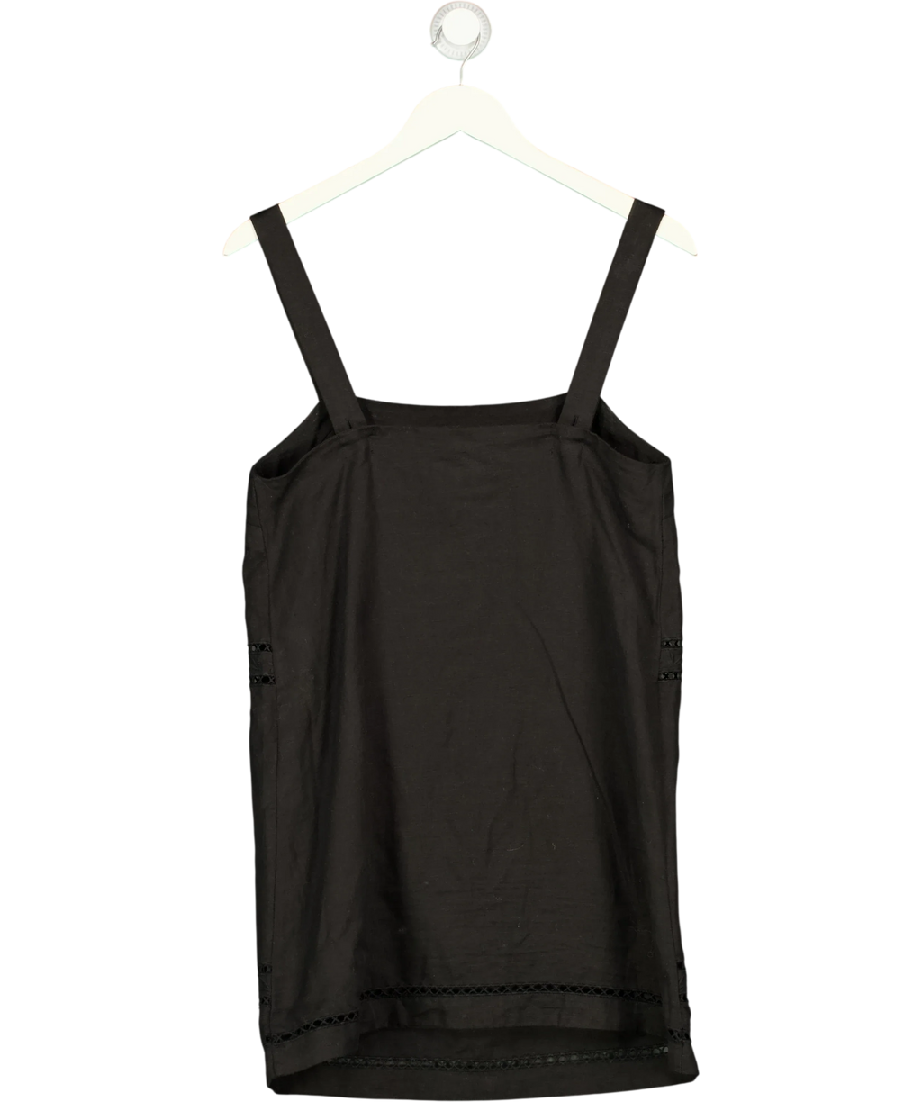 Sézane Black Victoire Dress, size UK 8 — back