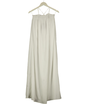 Pretty Lavish Ada Maxi Dress White UK 8