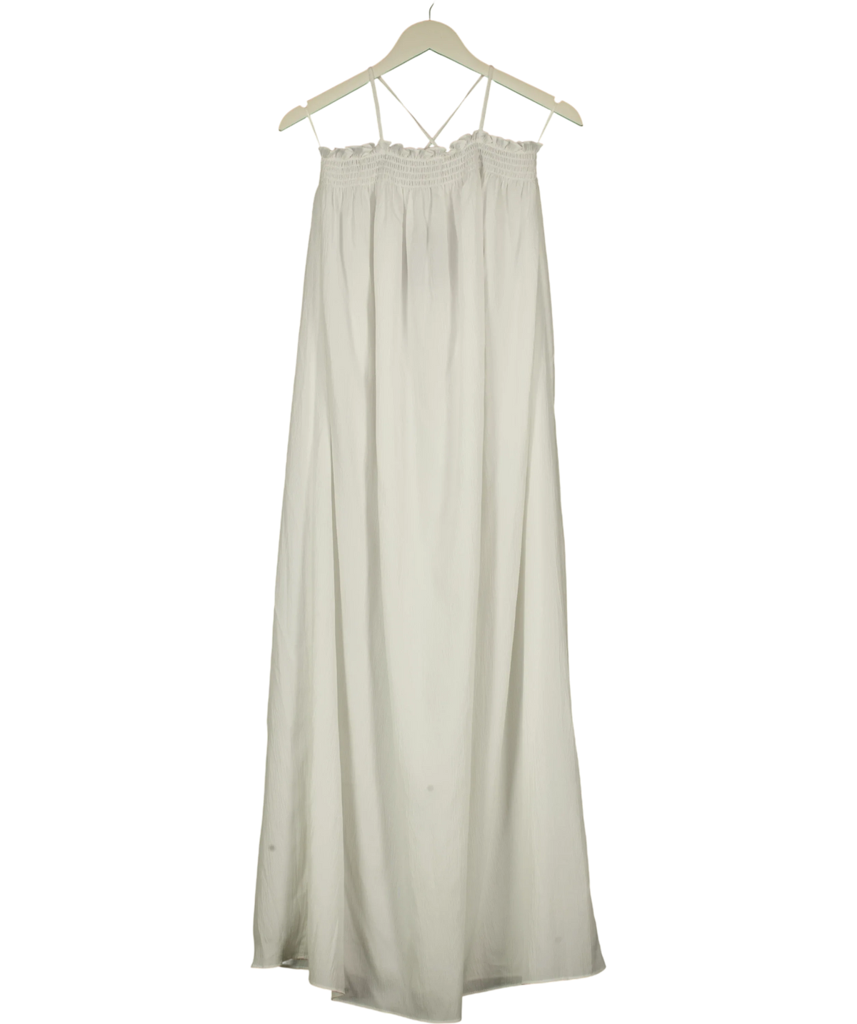 PRETTY LAVISH White Ada Maxi Dress, size UK 8 — front