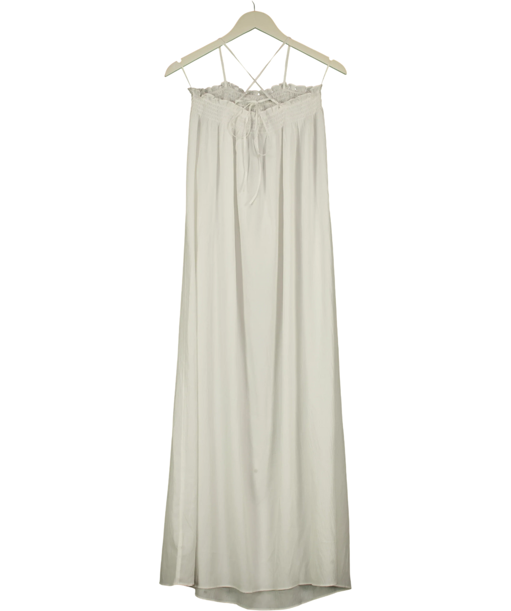 PRETTY LAVISH White Ada Maxi Dress, size UK 8 — back